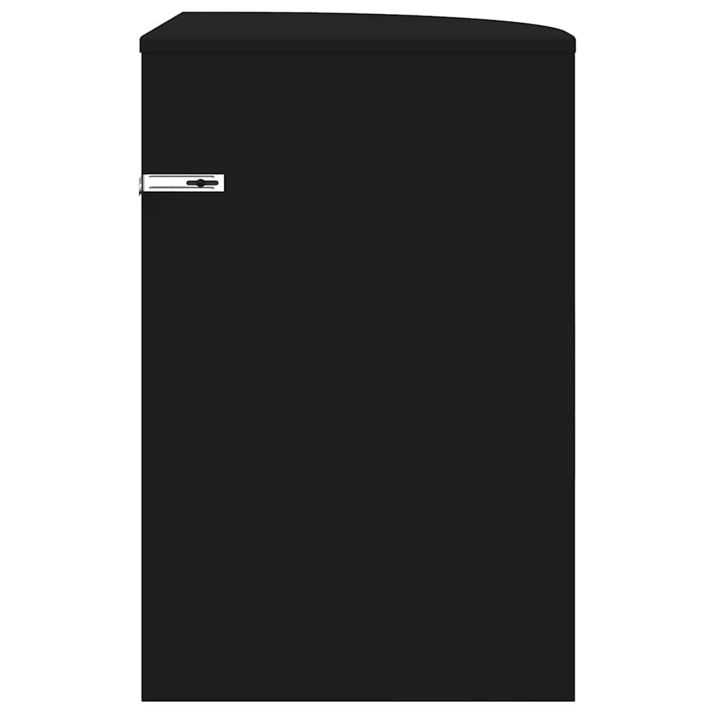 vidaXL Stolik końcowy Czarny 39,7 x 39,7 x 60 cm