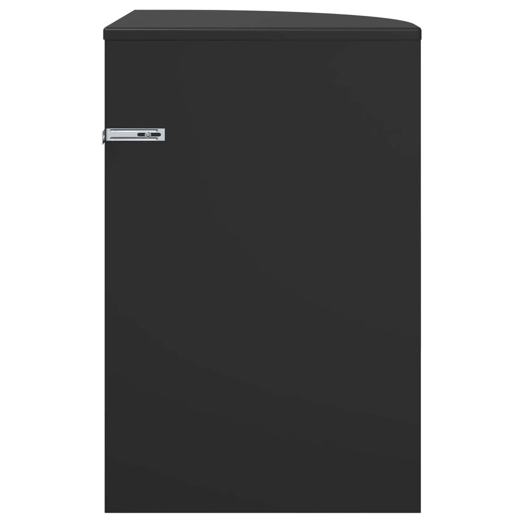vidaXL Stolik końcowy Czarny 39,7 x 39,7 x 60 cm Drewno inżynieryjne