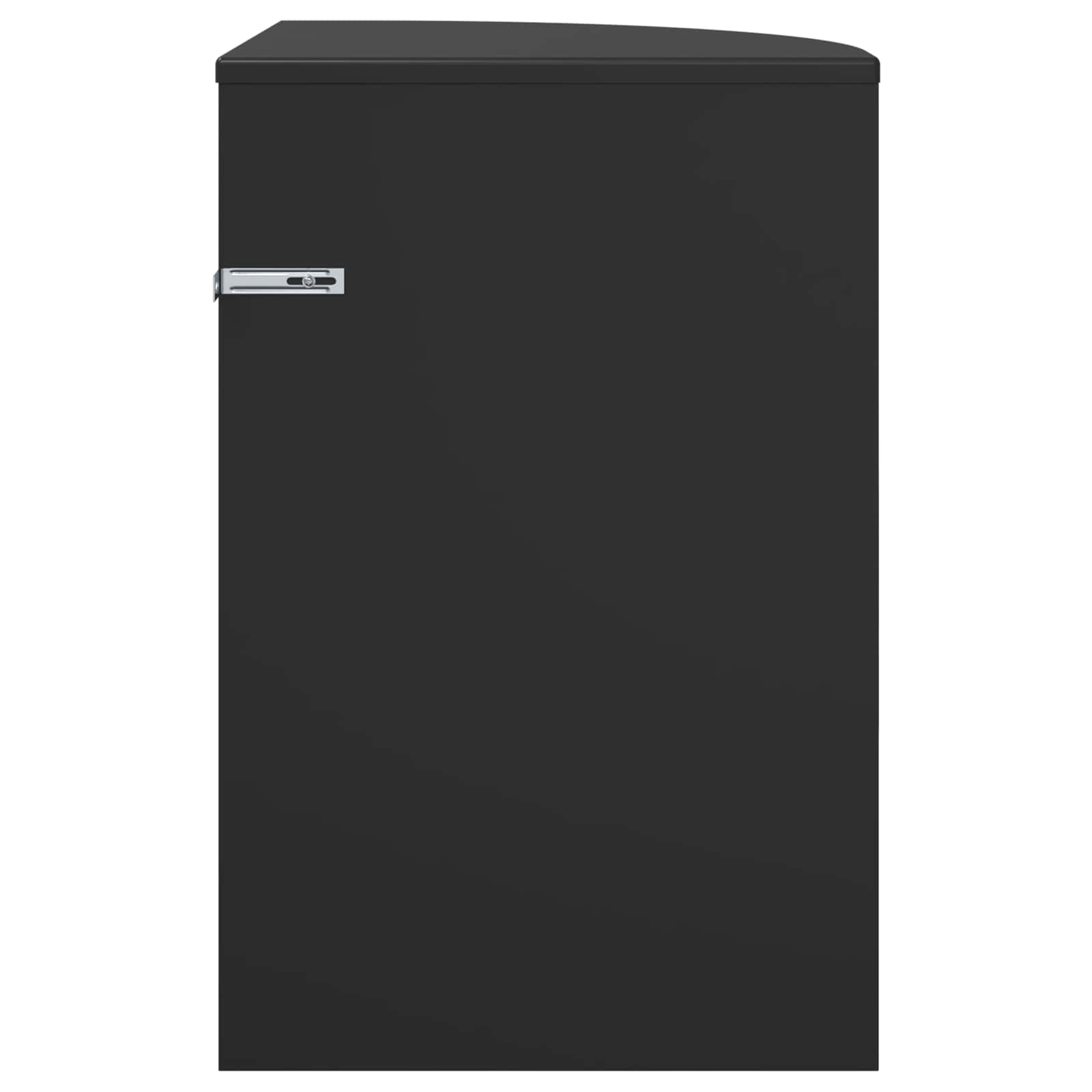 vidaXL Stolik końcowy Czarny 39,7 x 39,7 x 60 cm Drewno inżynieryjne