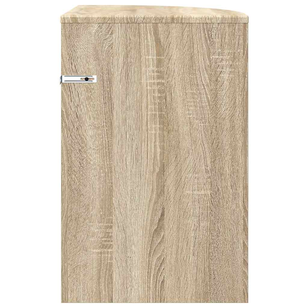 vidaXL Stolik końcowy Dąb Sonoma 39,7 x 39,7 x 60 cm