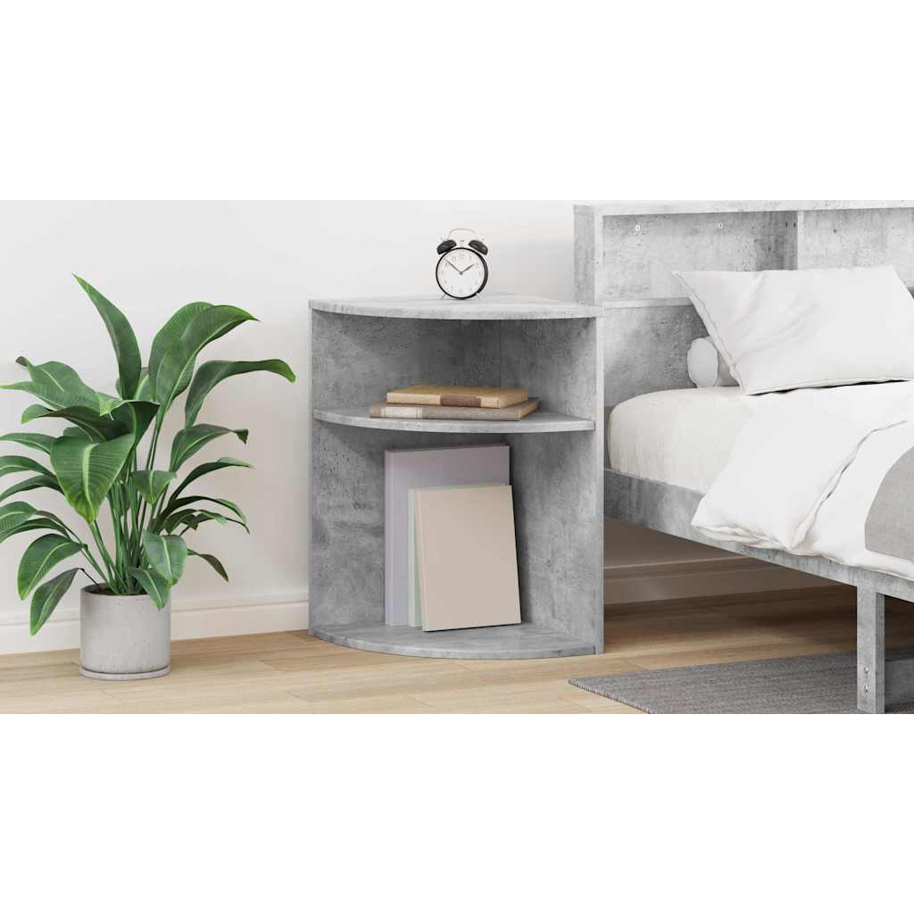 vidaXL Stolik końcowy Betonowy szary 39,7 x 39,7 x 60 cm