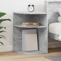 vidaXL Stolik końcowy Betonowy szary 39,7 x 39,7 x 60 cm