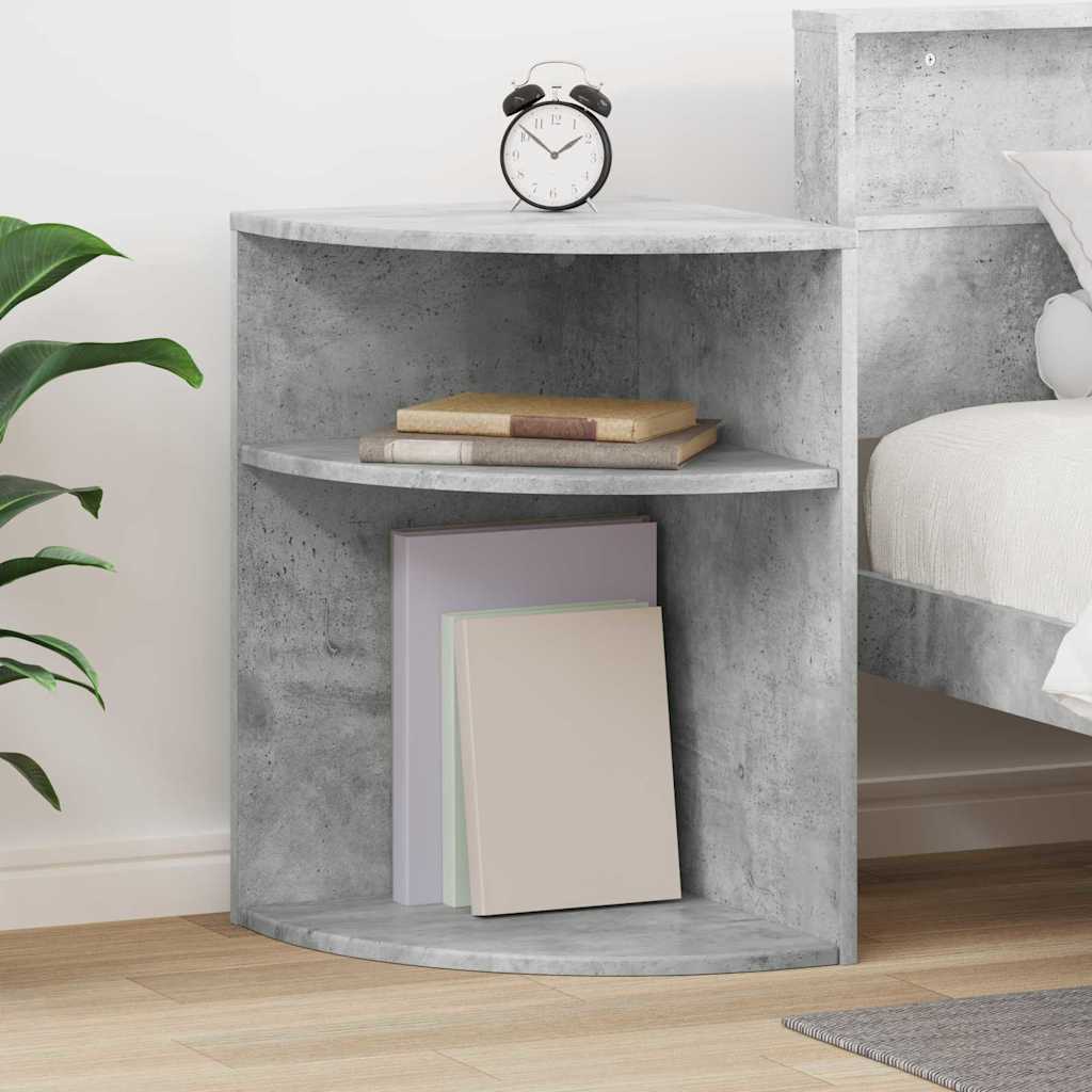 vidaXL Stolik końcowy Betonowy szary 39,7 x 39,7 x 60 cm
