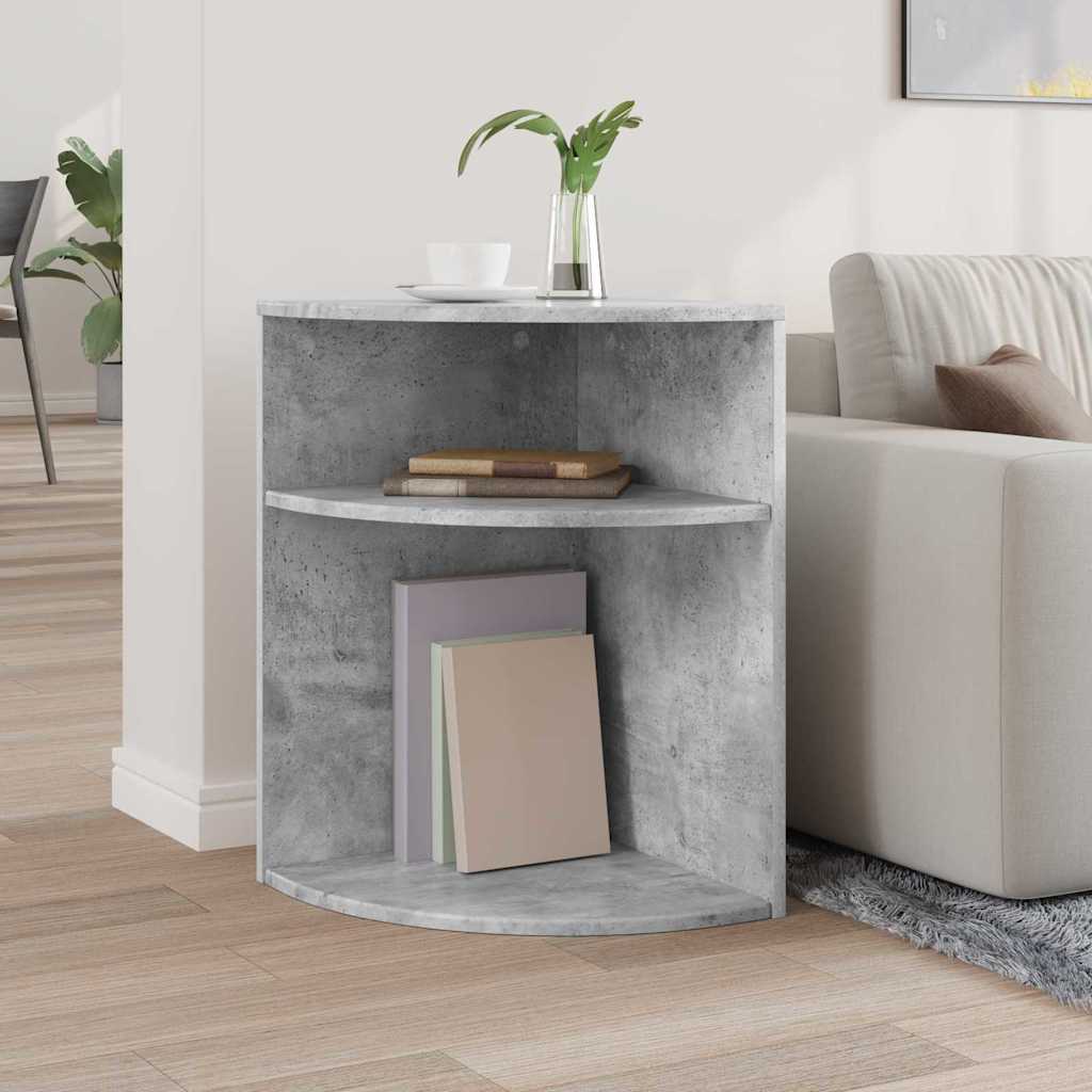 vidaXL Stolik końcowy Betonowy szary 39,7 x 39,7 x 60 cm