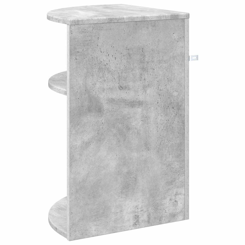 vidaXL Stolik końcowy Betonowy szary 39,7 x 39,7 x 60 cm