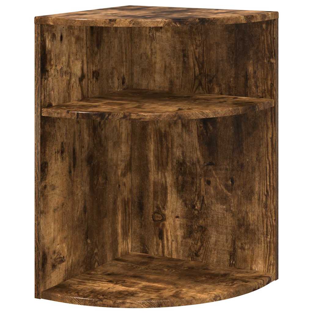 vidaXL Stolik końcowy Dąb wędzony 39,7 x 39,7 x 60 cm