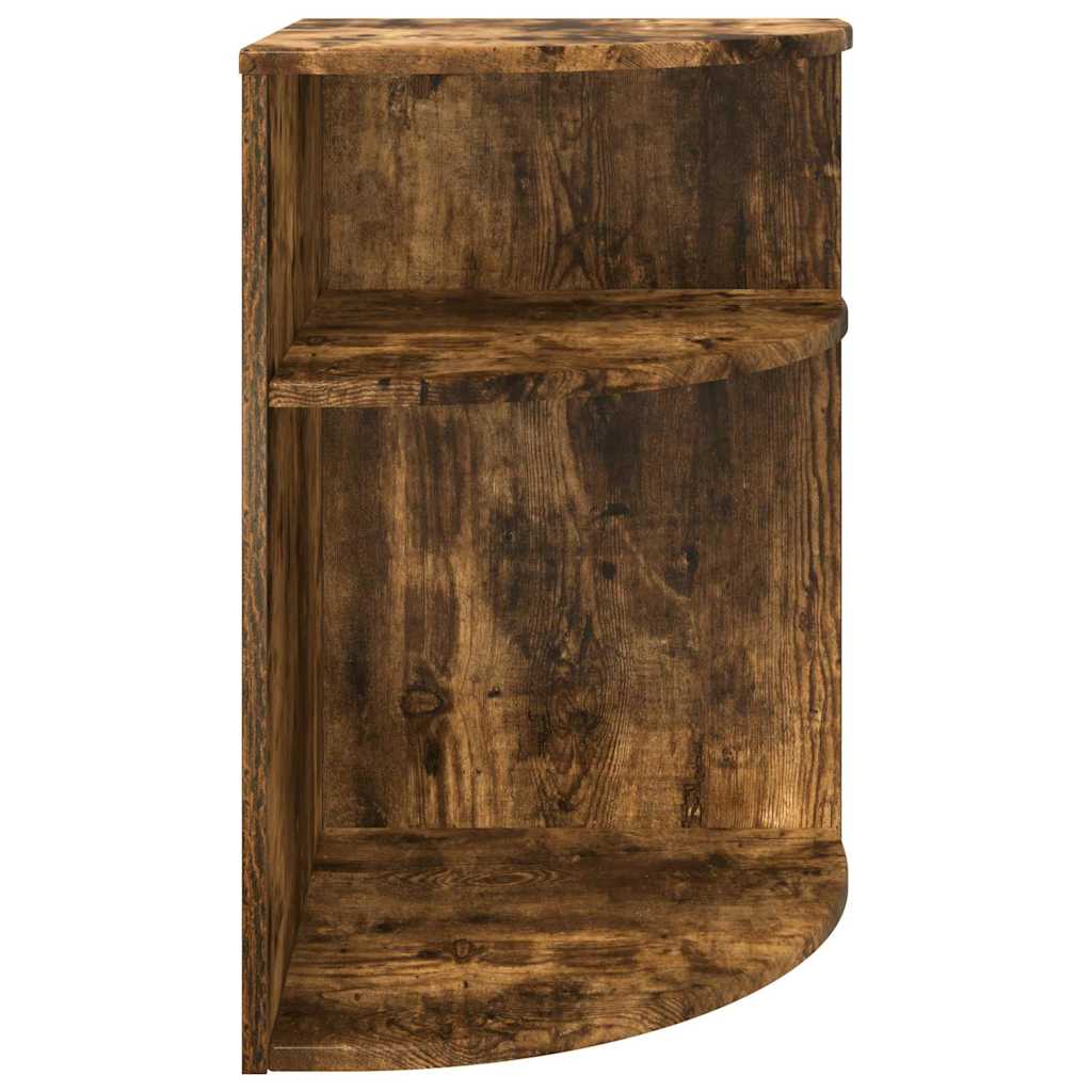 vidaXL Stolik końcowy Dąb wędzony 39,7 x 39,7 x 60 cm