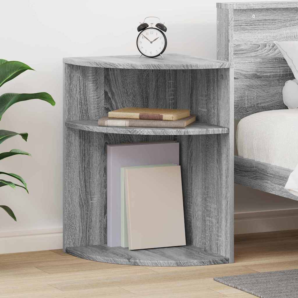 vidaXL Stolik końcowy Szary Sonoma 39,7 x 39,7 x 60 cm