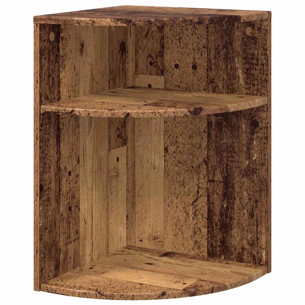 vidaXL Stolik końcowy Stare drewno 39,7 x 39,7 x 60 cm