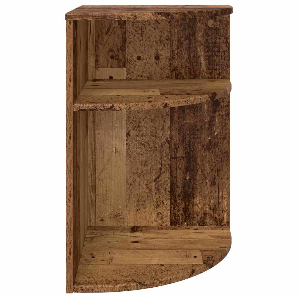 vidaXL Stolik końcowy Stare drewno 39,7 x 39,7 x 60 cm