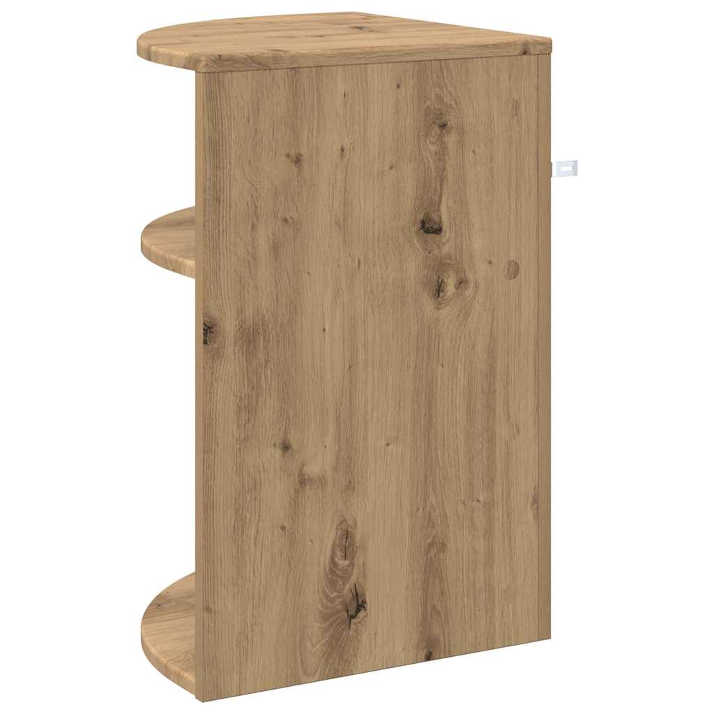 vidaXL Stolik końcowy Dąb rzemieślniczy 39,7 x 39,7 x 60 cm