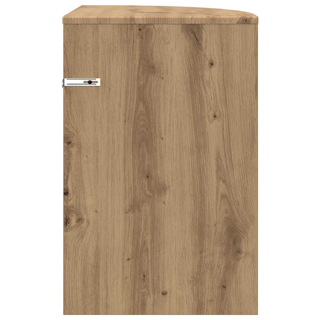vidaXL Stolik końcowy Dąb rzemieślniczy 39,7 x 39,7 x 60 cm