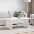 vidaXL Stolik kawowy Biały 93 x 53 x 33 cm Drewno inżynieryjne