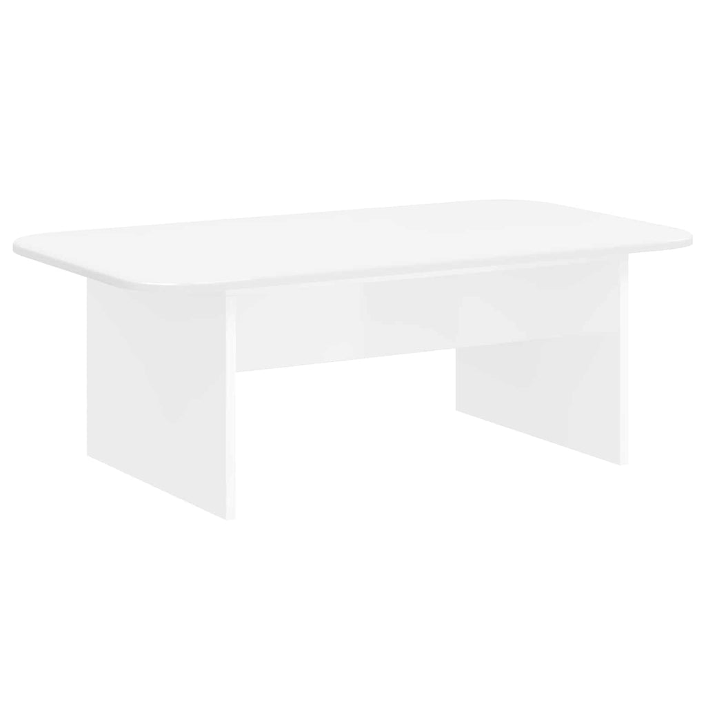 vidaXL Stolik kawowy Biały 93 x 53 x 33 cm Drewno inżynieryjne