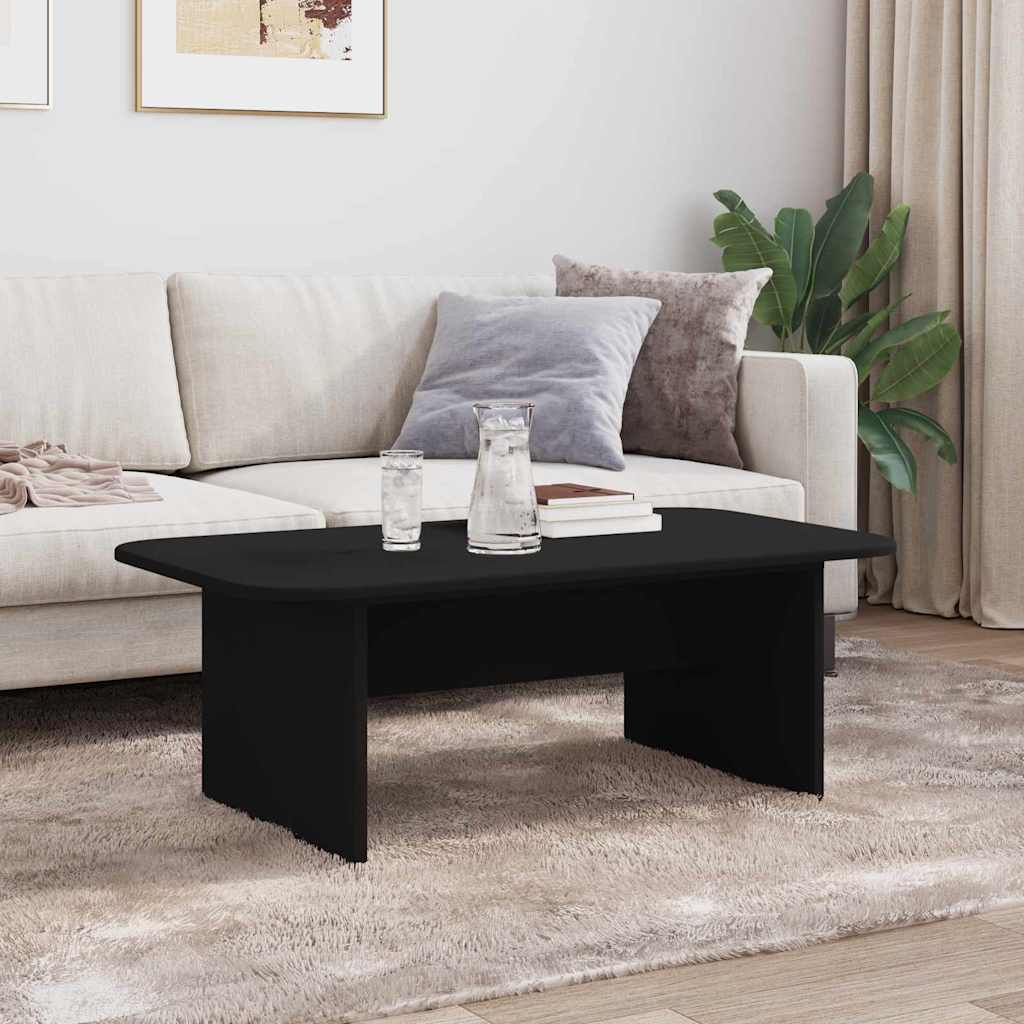 vidaXL Stolik kawowy Czarny 93 x 53 x 33 cm Materiał drewnopochodny
