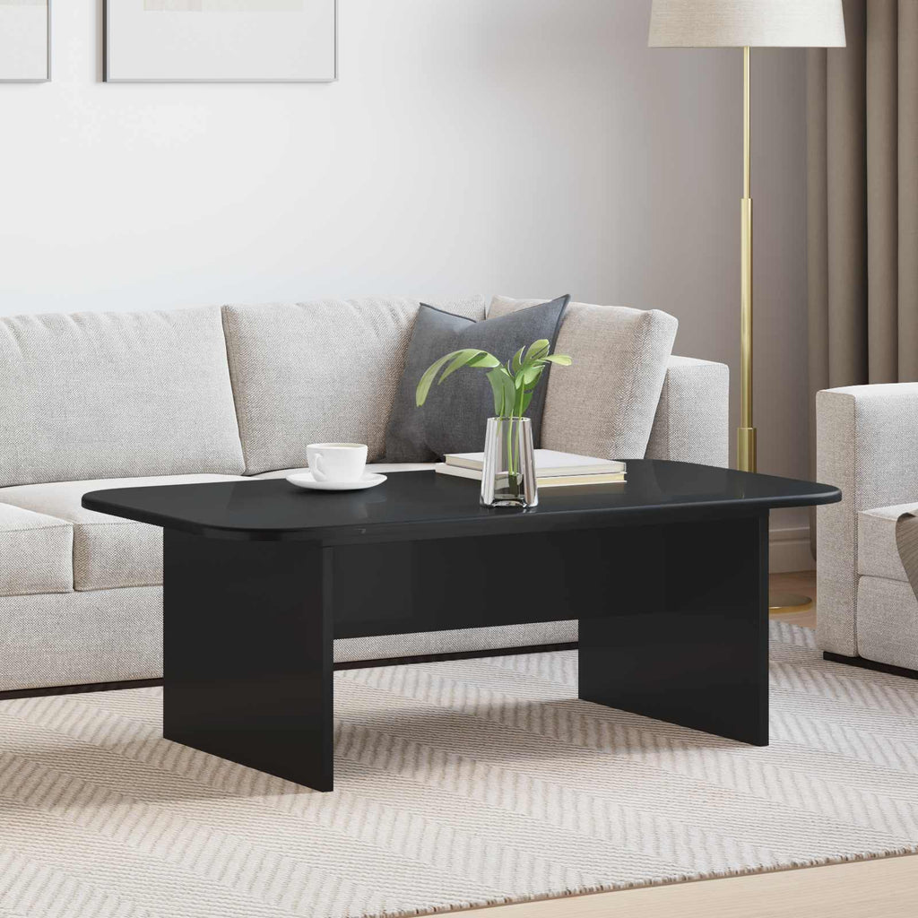 vidaXL Stolik kawowy Czarny 93 x 53 x 33 cm Drewno inżynieryjne