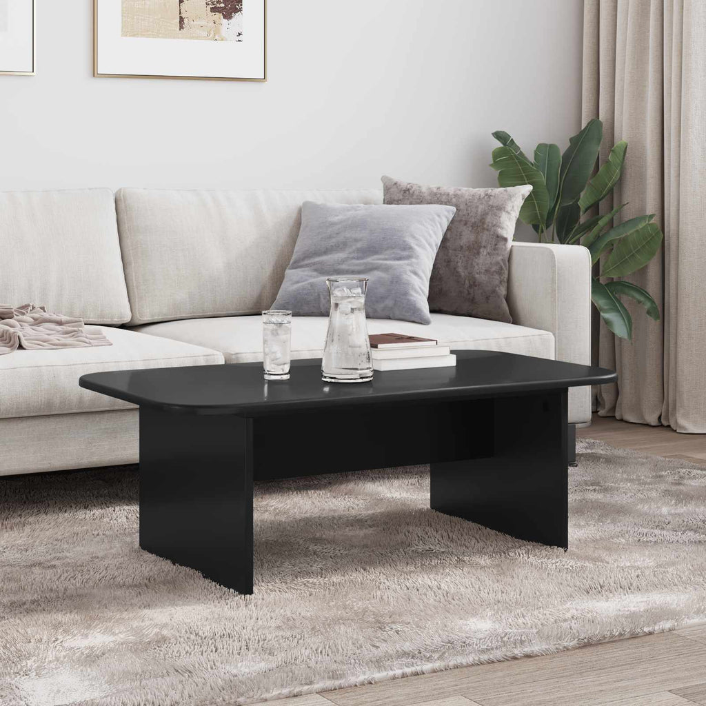 vidaXL Stolik kawowy Czarny 93 x 53 x 33 cm Drewno inżynieryjne