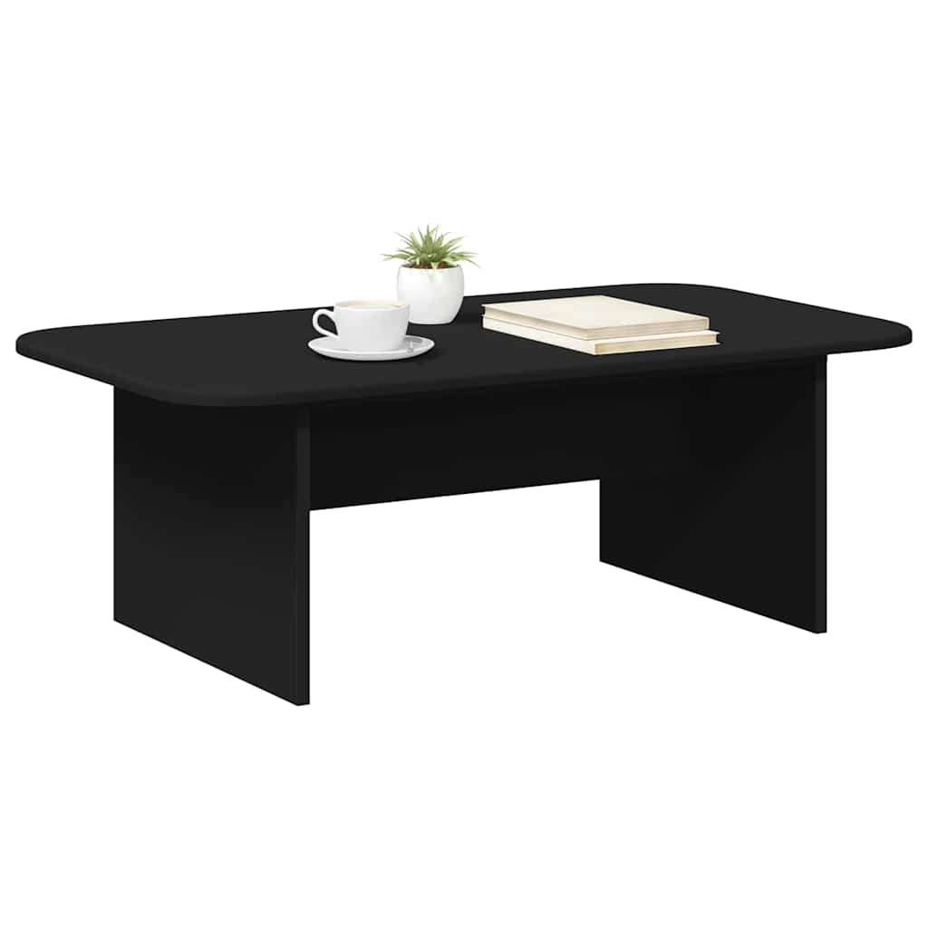 vidaXL Stolik kawowy Czarny 93 x 53 x 33 cm Materiał drewnopochodny