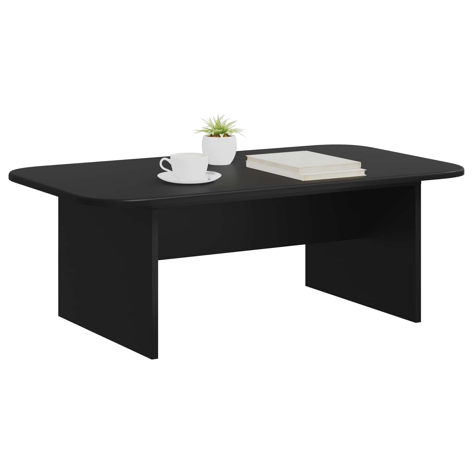 vidaXL Stolik kawowy Czarny 93 x 53 x 33 cm Drewno inżynieryjne