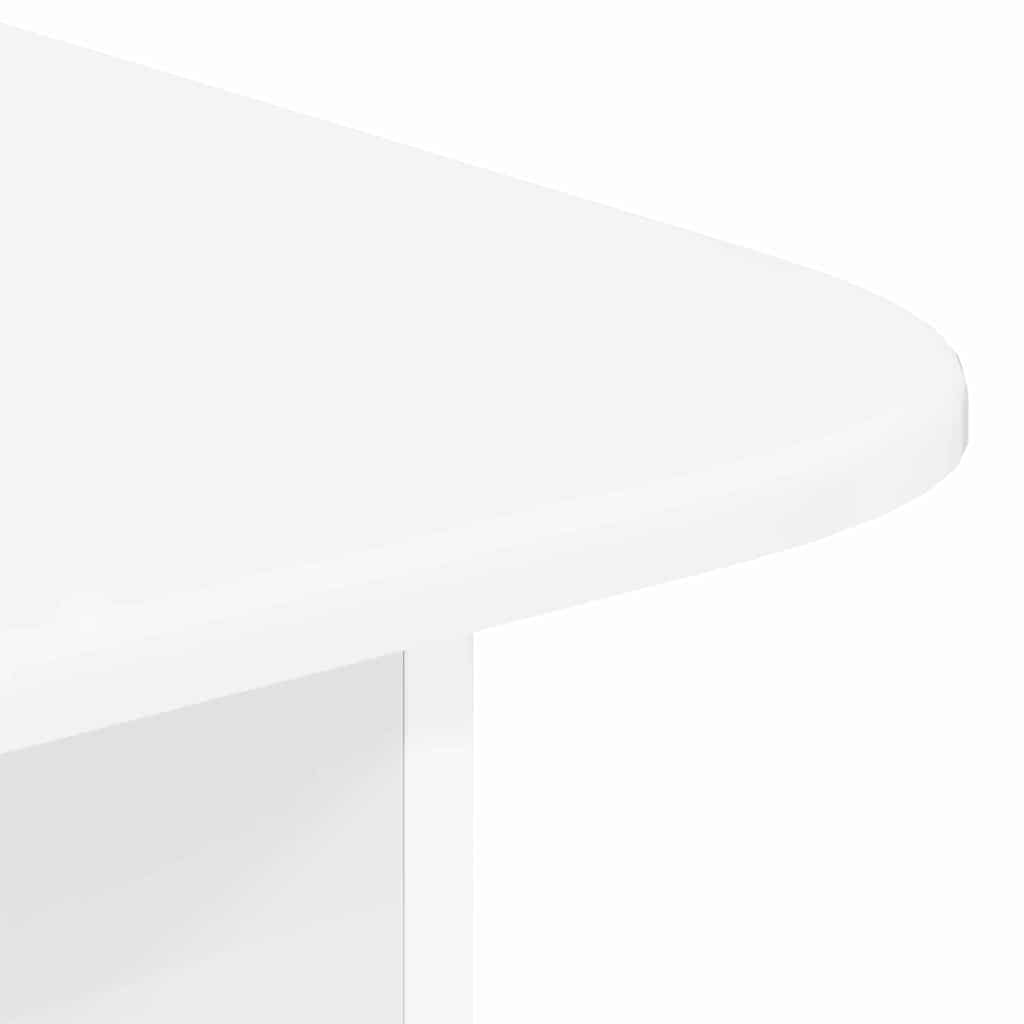 vidaXL Stolik kawowy Wysoki połysk biały 93 x 53 x 33 cm
