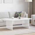 vidaXL Stolik kawowy Wysoki połysk biały 93 x 53 x 33 cm