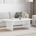 vidaXL Stolik kawowy Wysoki połysk biały 93 x 53 x 33 cm