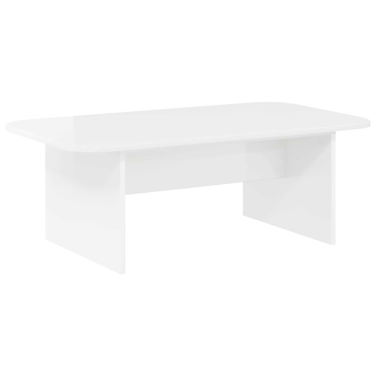 vidaXL Stolik kawowy Wysoki połysk biały 93 x 53 x 33 cm