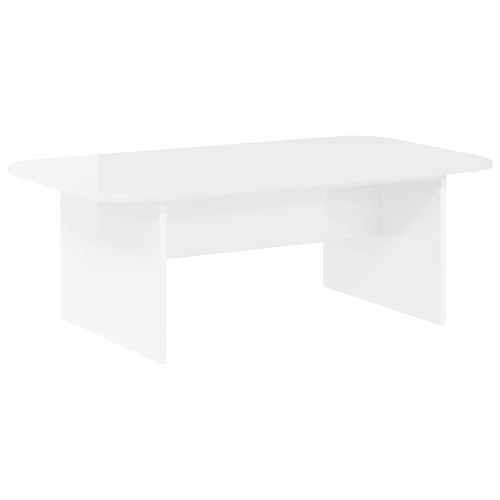 vidaXL Stolik kawowy Wysoki połysk biały 93 x 53 x 33 cm