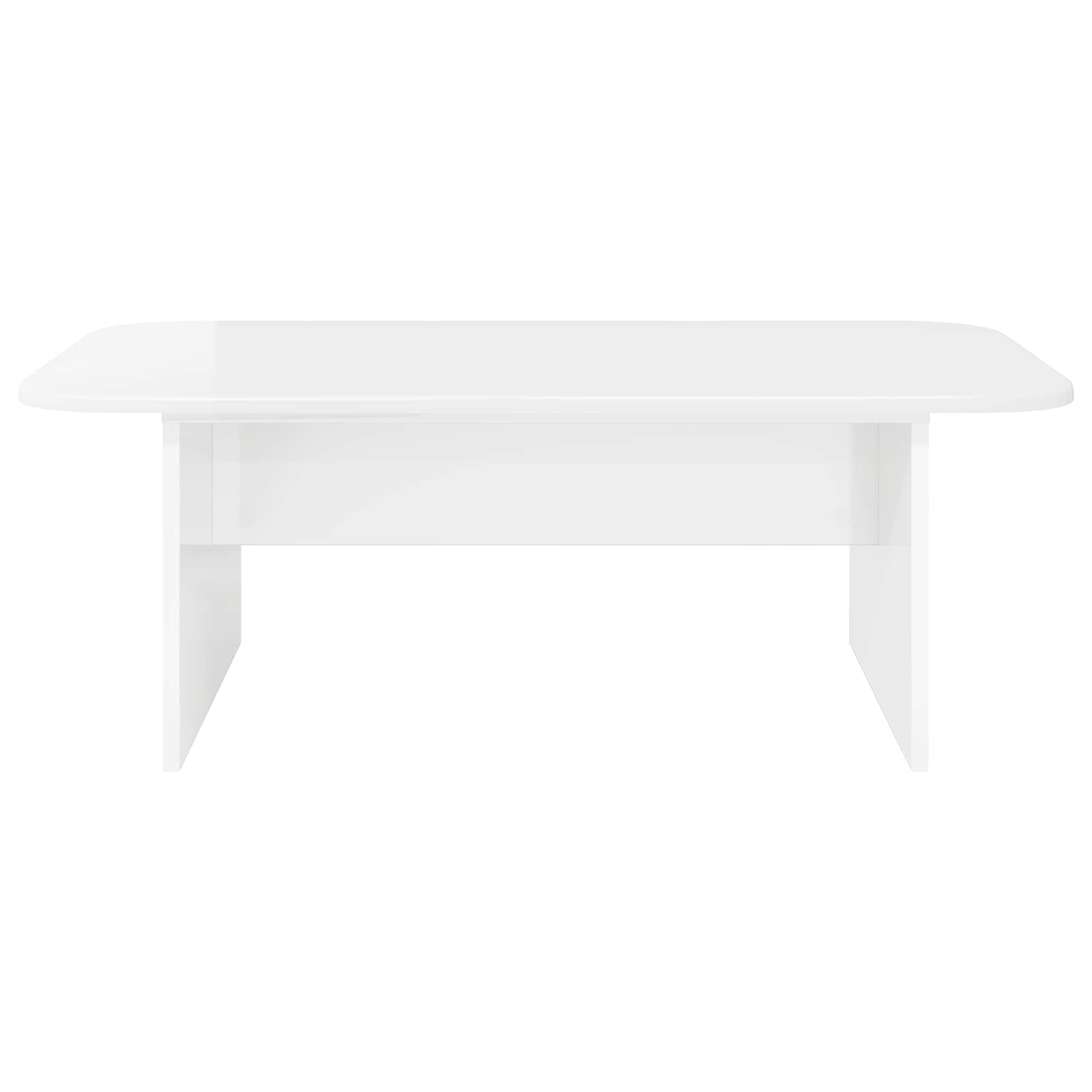 vidaXL Stolik kawowy Wysoki połysk biały 93 x 53 x 33 cm