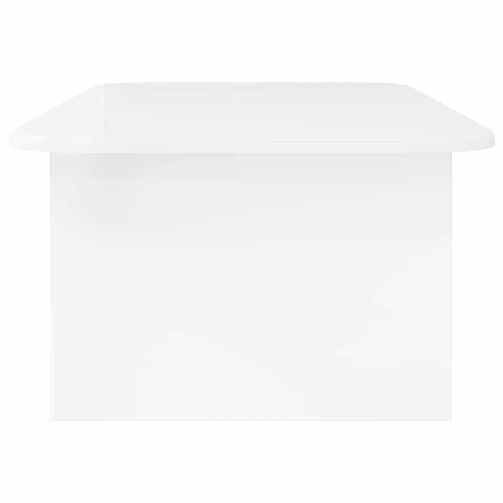 vidaXL Stolik kawowy Wysoki połysk biały 93 x 53 x 33 cm