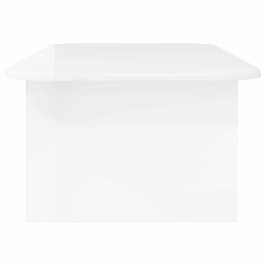 vidaXL Stolik kawowy Wysoki połysk biały 93 x 53 x 33 cm