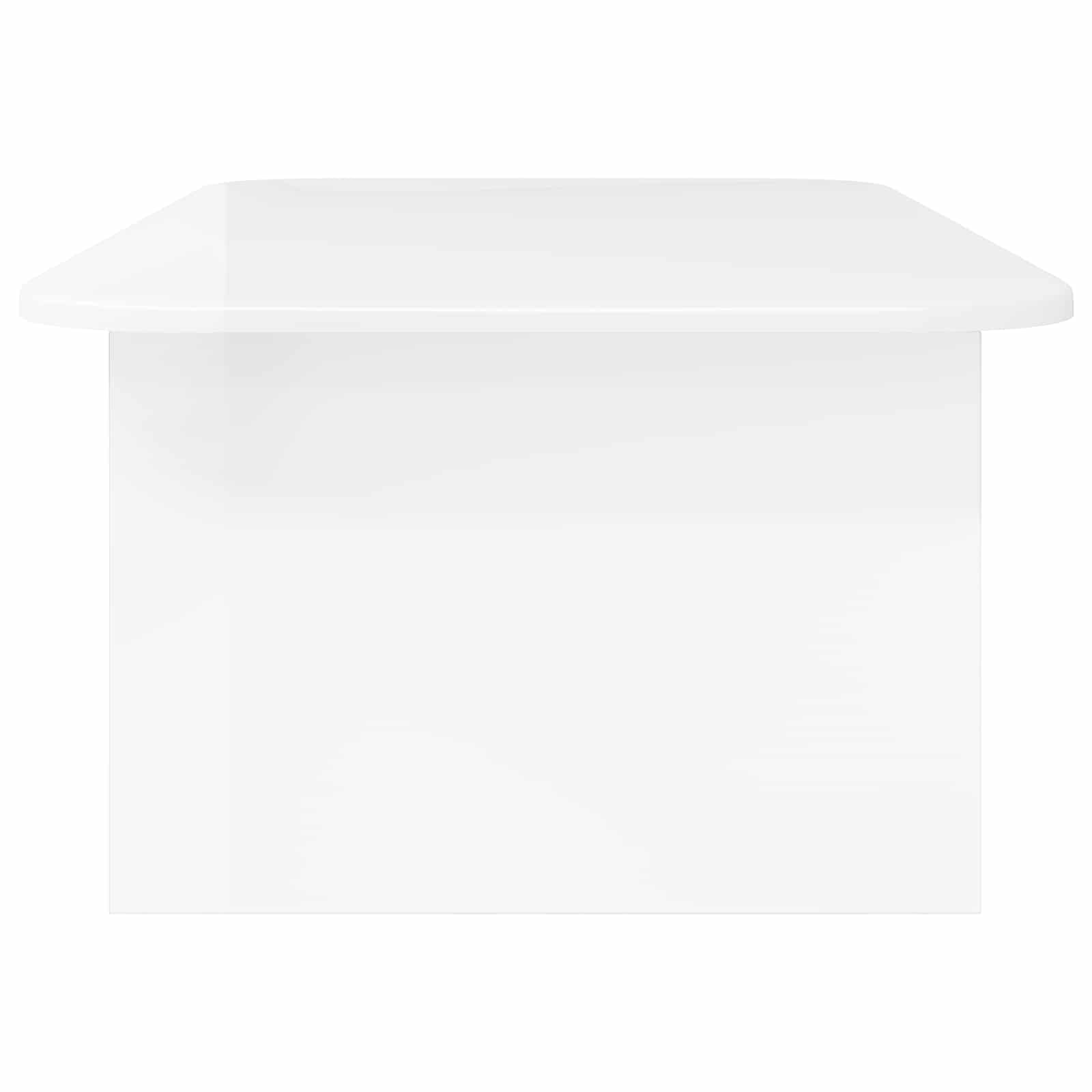 vidaXL Stolik kawowy Wysoki połysk biały 93 x 53 x 33 cm