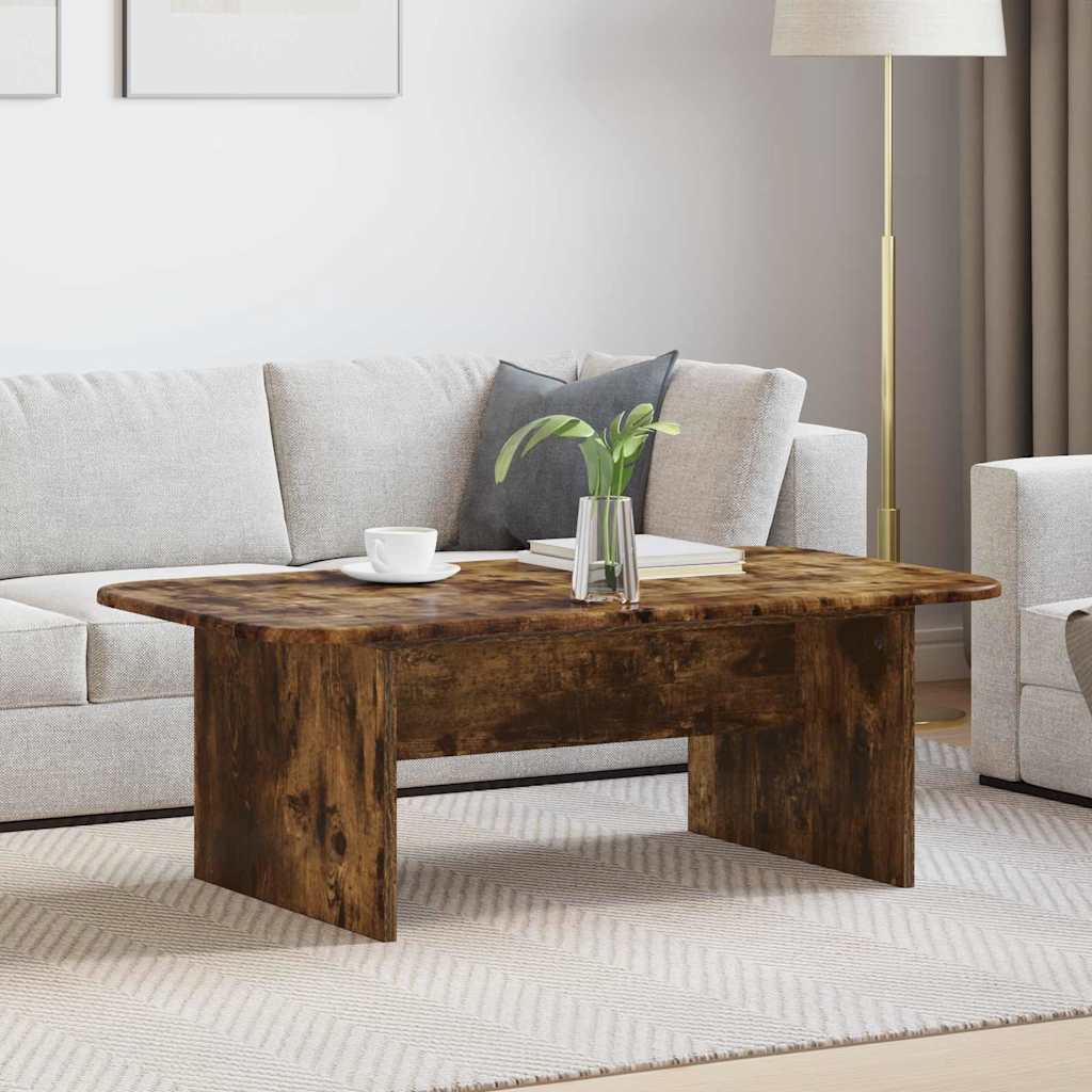 vidaXL Stolik kawowy Dąb wędzony 93 x 53 x 33 cm