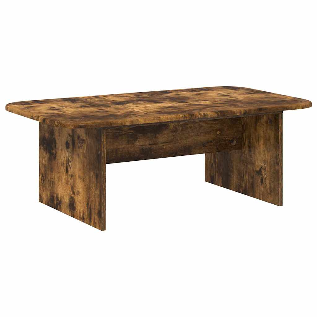 vidaXL Stolik kawowy Dąb wędzony 93 x 53 x 33 cm