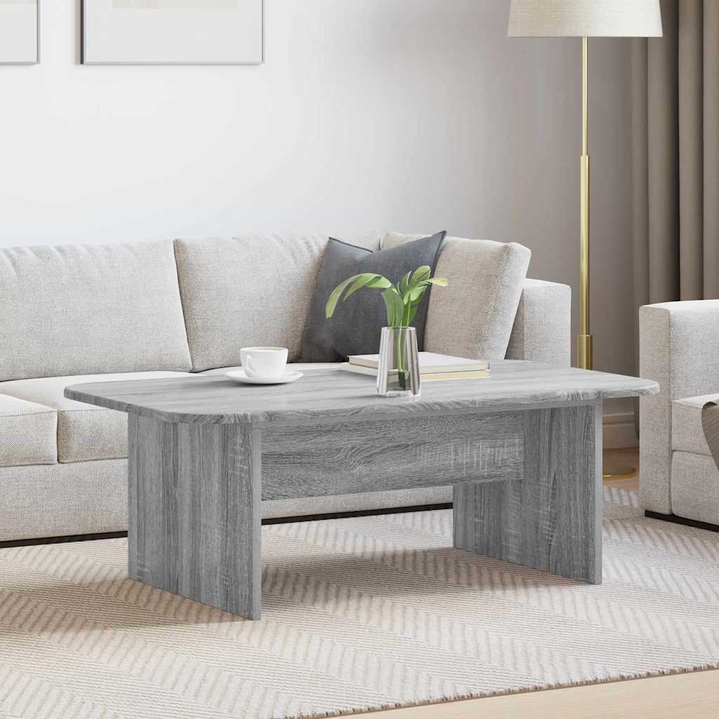vidaXL Stolik kawowy Szary Sonoma 93 x 53 x 33 cm