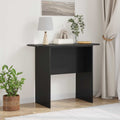 vidaXL Konsola Czarny 93 x 40 x 75 cm Drewno inżynieryjne