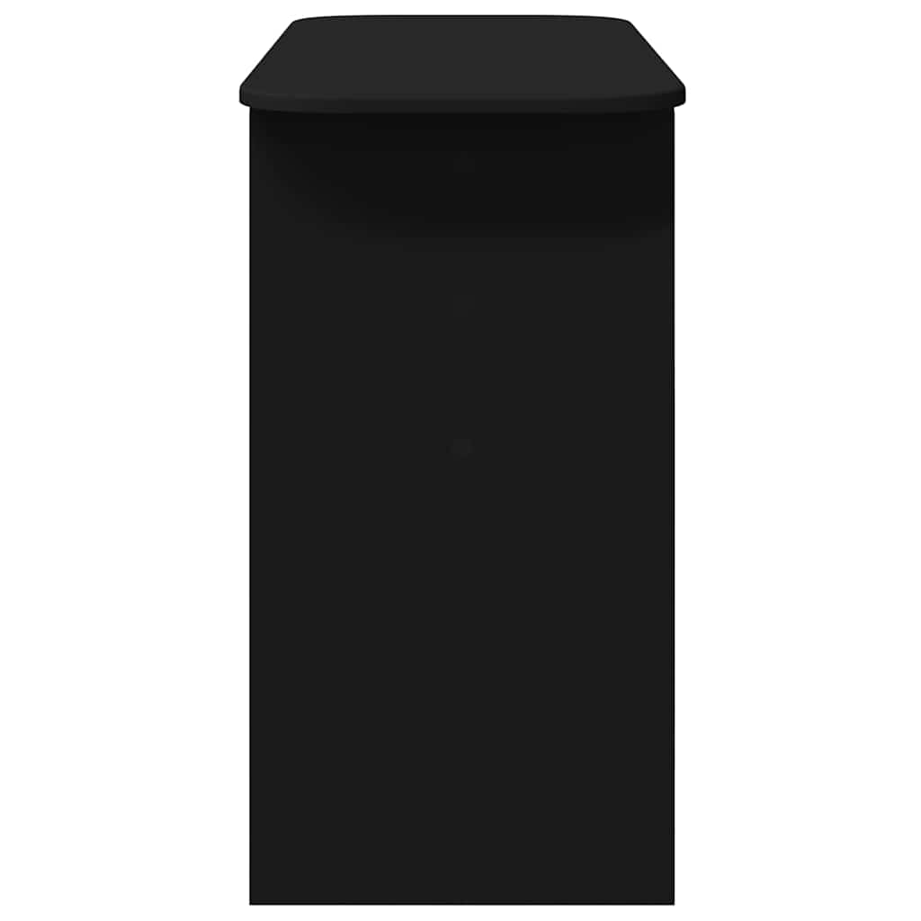 vidaXL Konsola Czarny 93 x 40 x 75 cm Materiał drewnopochodny