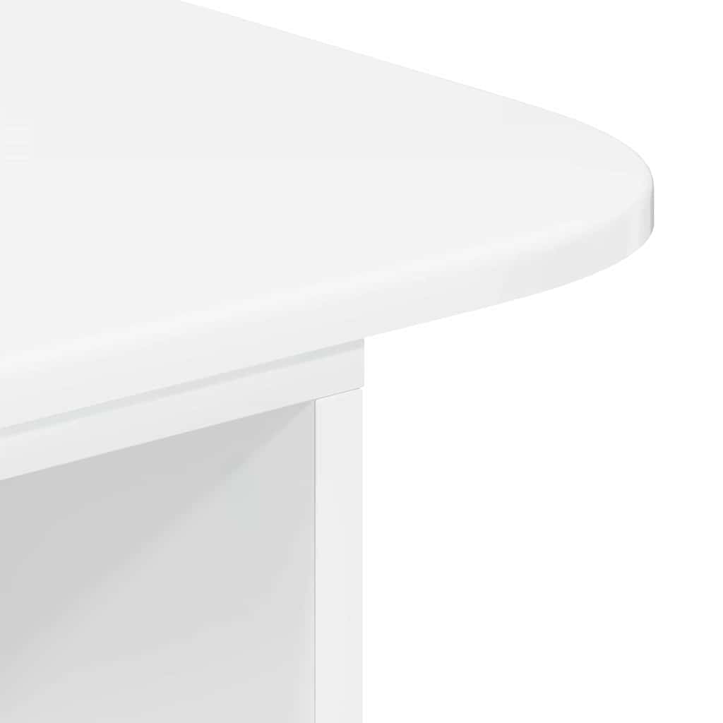 vidaXL Konsola Wysoki połysk biały 93 x 40 x 75 cm