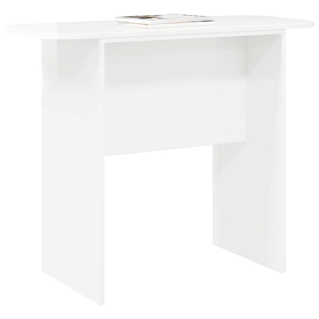 vidaXL Konsola Wysoki połysk biały 93 x 40 x 75 cm Drewno inżynieryjne