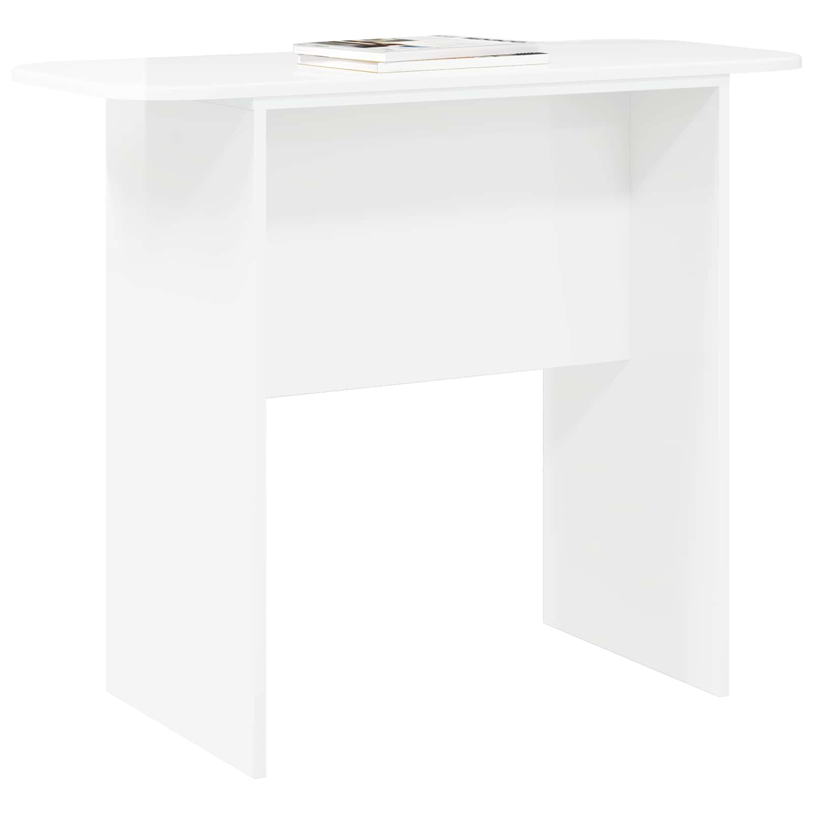 vidaXL Konsola Wysoki połysk biały 93 x 40 x 75 cm Drewno inżynieryjne