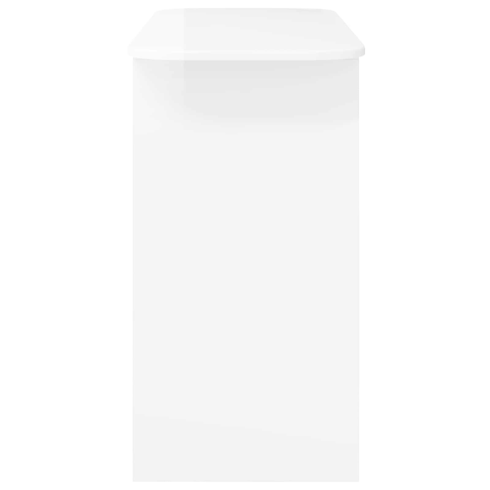 vidaXL Konsola Wysoki połysk biały 93 x 40 x 75 cm Drewno inżynieryjne