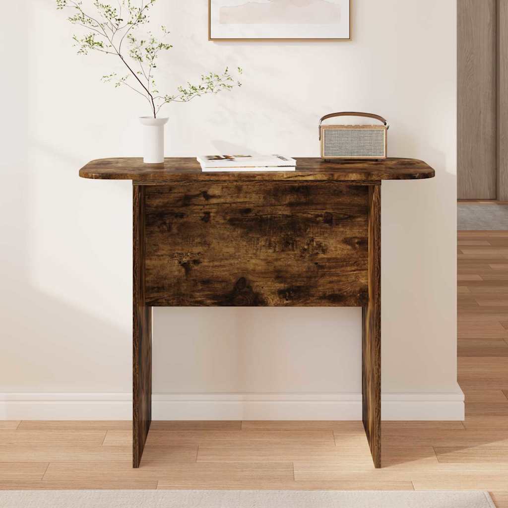 vidaXL Konsola Dąb wędzony 93 x 40 x 75 cm Materiał drewnopochodny