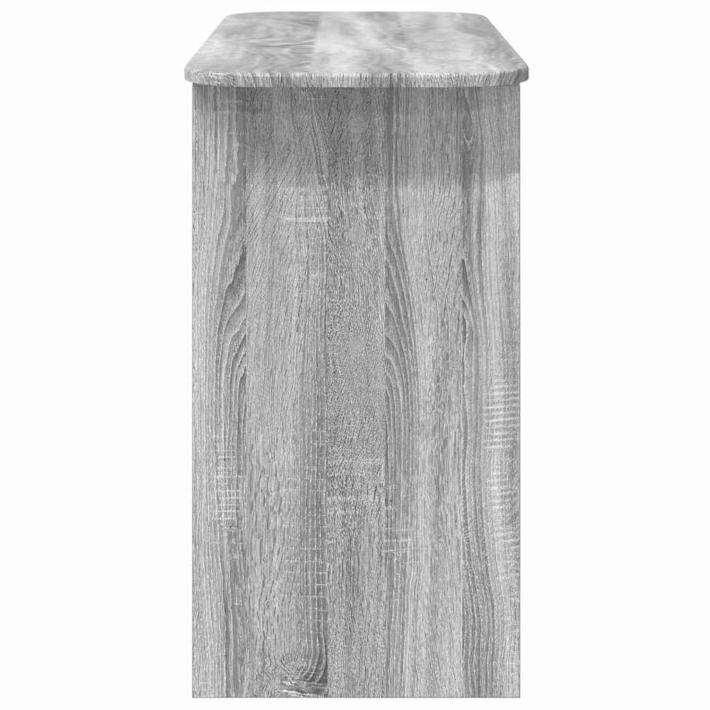 vidaXL Konsola Szary Sonoma 93 x 40 x 75 cm Materiał drewnopochodny