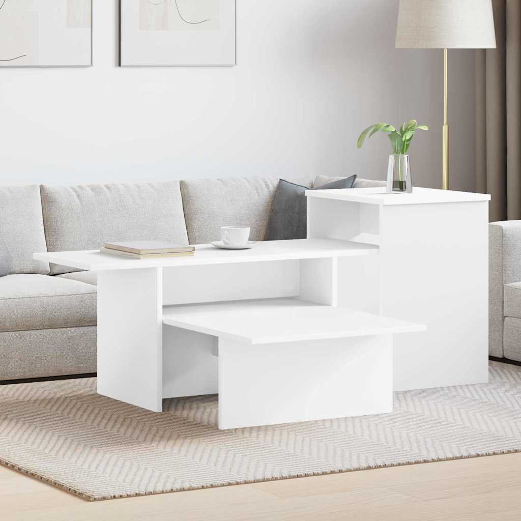 vidaXL Konsola Biały 91,5 x 35 x 38,5 cm Materiał drewnopochodny