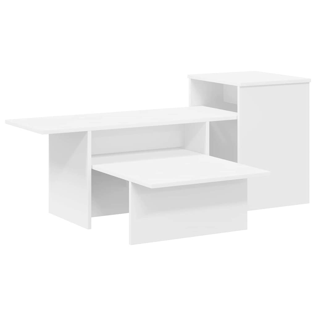 vidaXL Konsola Biały 91,5 x 35 x 38,5 cm Materiał drewnopochodny