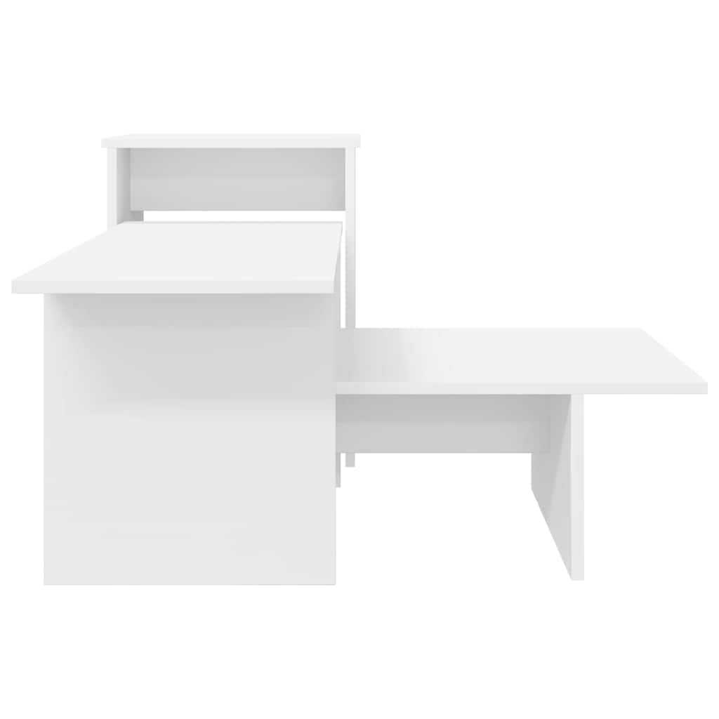 vidaXL Konsola Biały 91,5 x 35 x 38,5 cm Materiał drewnopochodny