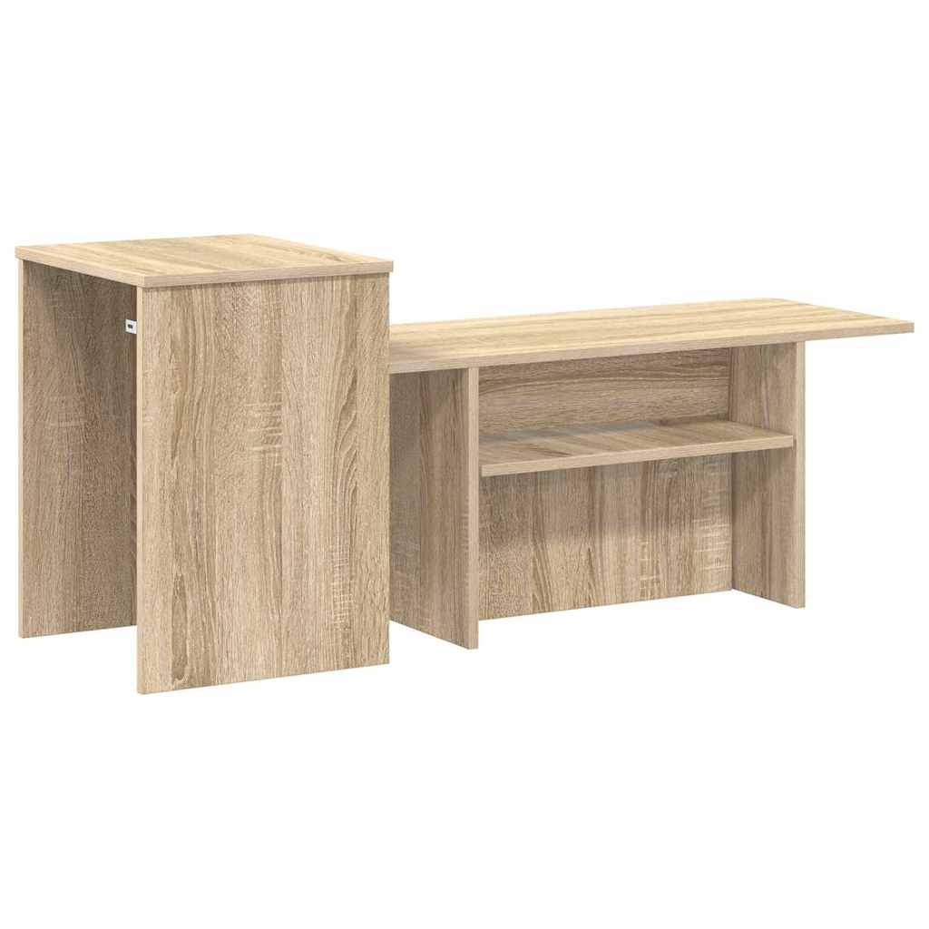 vidaXL Konsola Dąb Sonoma 91,5 x 35 x 38,5 cm Materiał drewnopochodny