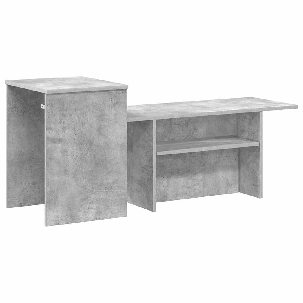 vidaXL Konsola Betonowy szary 91,5 x 35 x 38,5 cm
