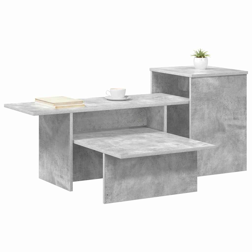 vidaXL Konsola Betonowy szary 91,5 x 35 x 38,5 cm Drewno inżynieryjne