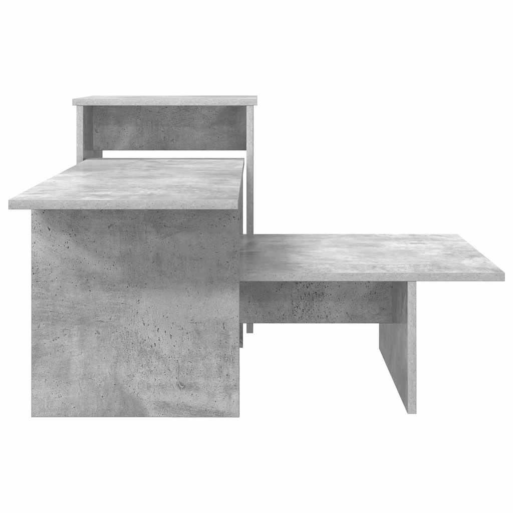 vidaXL Konsola Betonowy szary 91,5 x 35 x 38,5 cm Drewno inżynieryjne